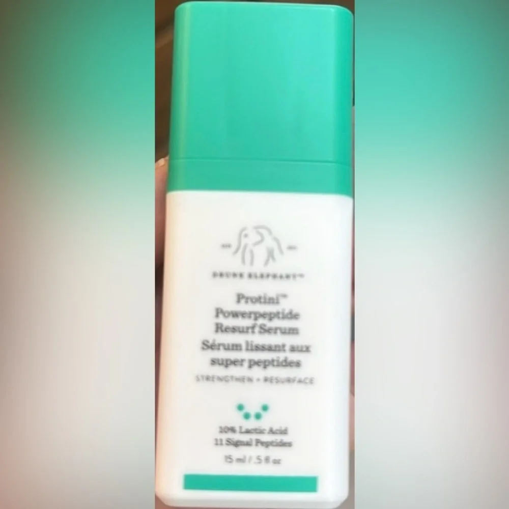 NEW Drunk Elephant Powerpeptide Resurfacing Serum Travel Size .5 Fl Ozj